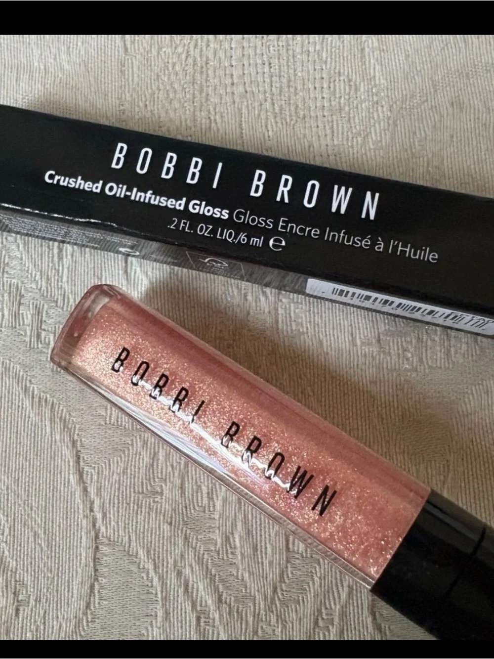 Bobbi Brown Crushed Oil Infused LipGloss — Bare Sparkle BNIB